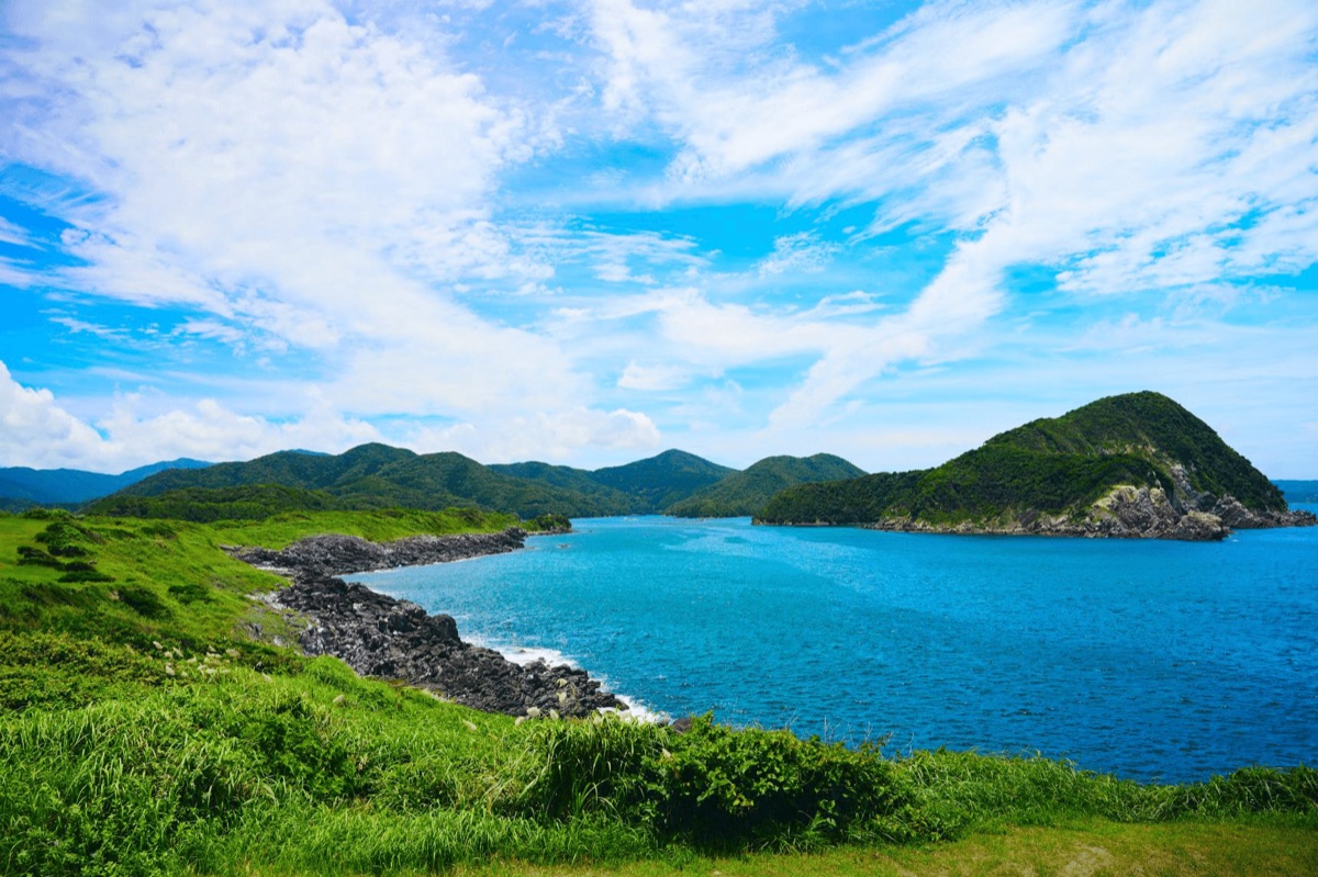平戸の海と緑の岬